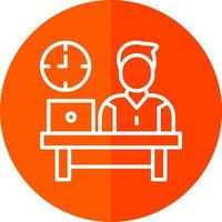 Work Time Vector Icon Design