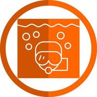 diseño de icono de vector de snorkel