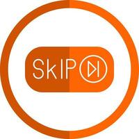 Skip Ad Vector Icon Design