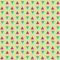 green and violet pyramid triangle seamless pattern on yellow background design photo