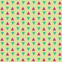 green and violet pyramid triangle seamless pattern on yellow background design photo