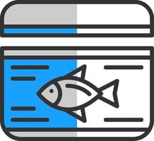 Tuna Can Vector Icon Design