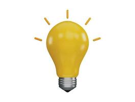 light icon 3d rendering vector illustration