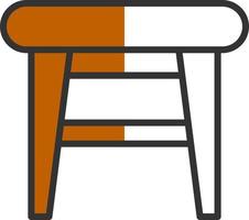 Stool Vector Icon Design