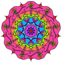 Mandala coloring tattoo bohemian art ornament retro pattern for decoration backgrounds png