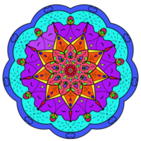 Mandala coloring tattoo bohemian art ornament retro pattern for decoration backgrounds png