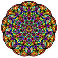 mandala coloration tatouage bohémien art ornement rétro modèle pour décoration arrière-plans png