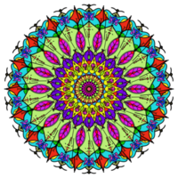 mandala colorante tatuaje bohemio Arte ornamento retro modelo para decoración antecedentes png