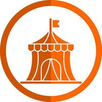 Circus Tent Vector Icon Design