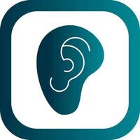 Ear Vector Icon Design