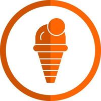 diseño de icono de vector de helado