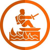 Surfing Vector Icon Design