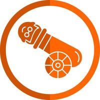 Human Cannonball Vector Icon Design