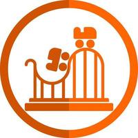 Roller Coaster Vector Icon Design