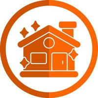 Clean House Vector Icon Design
