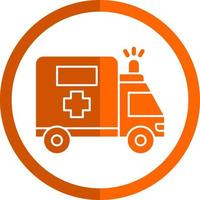 Ambulance Vector Icon Design