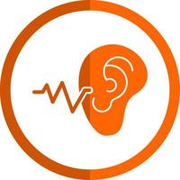 diseño de icono de vector de prueba de audición
