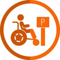 Handicap Vector Icon Design