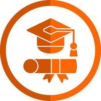 diseño de icono de vector de toga de graduación