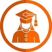 Graduate Woman Vector Icon Design