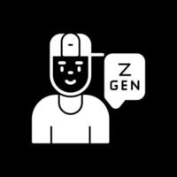diseño de icono de vector de generación z