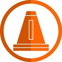 Traffic Cone Vector Icon Design