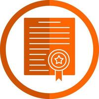 diseño de icono de vector de certificado