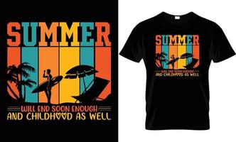 SUMMER T - SHIRT DESIGN vector