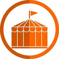 Circus Tent Vector Icon Design