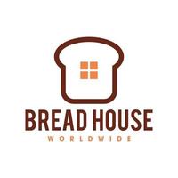 Bakery bread logo template, Bread shop logo template vector