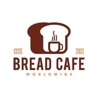 Bakery bread logo template, Bread shop and coffee vector