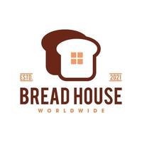 Bakery bread logo template, Bread shop logo template vector