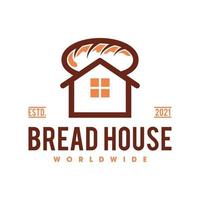 Bakery bread logo template, Bread shop logo template vector