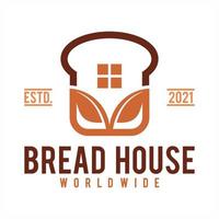 Organic bread logo vector icon illustration