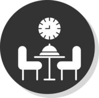 diseño de icono de vector de comedor