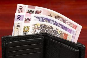 Northern Irelands money in the black wallet photo