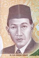 Idham Chalid a portrait from Indonesian money photo