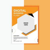 Digital marketing agency modern business flyer design vector template