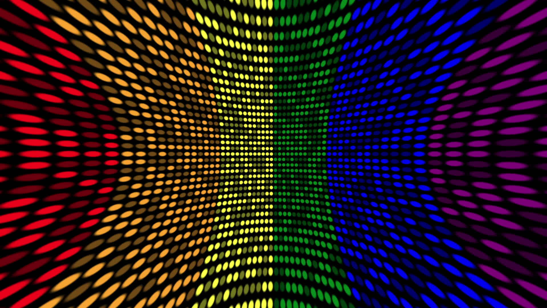 Digital LGBT rainbow colors pride flag with flashing LED lights. Full ...