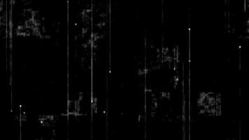 Simple black background animation with gently moving white and grey straight vertical lines and spheres and grunge noise texture. This dark minimalist motion background is full HD and a seamless loop. video