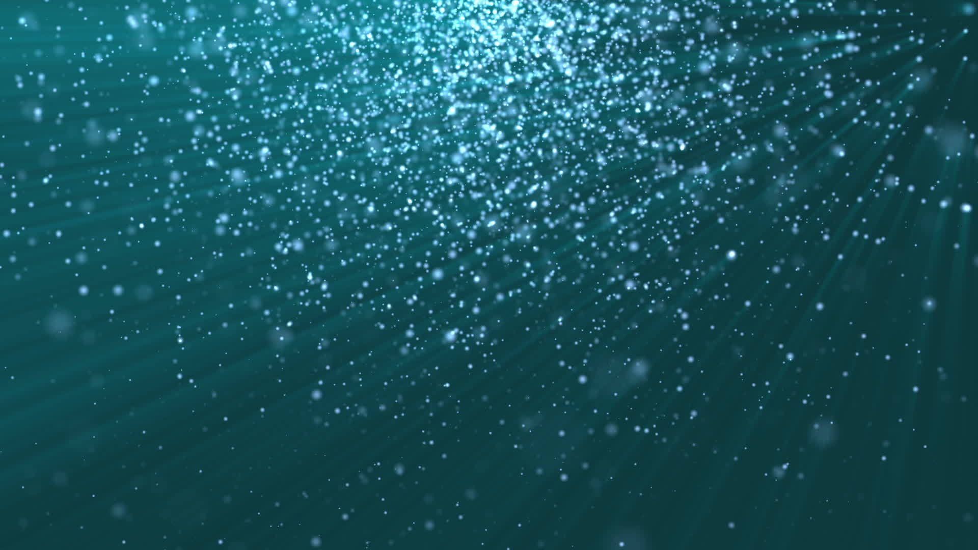 Underwater liquid particles and light beams background animation. Full ...