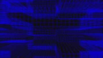 Retro blue glowing wireframe grid motion background animation. This 1980s style vintage computer graphics background is full HD and a seamless loop. video