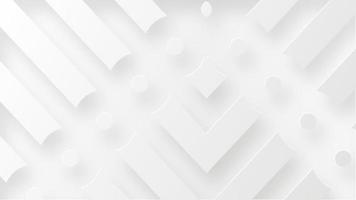 Clean white neomorphism motion background with gently moving abstract geometric shapes. Full HD and looping. video