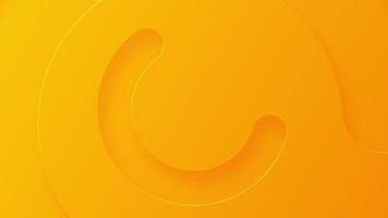 Clean orange gradient background with gently rotating semicircles. This minimalist abstract motion background is full HD and a seamless loop. video