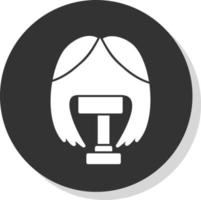 Wig Vector Icon Design