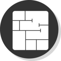 Floor Plan Vector Icon Design