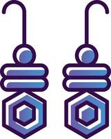 Earrings Vector Icon Design