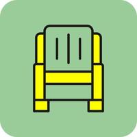 Armchair Vector Icon Design