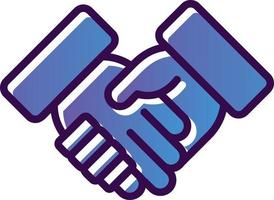 Shaking Hands Vector Icon Design