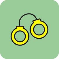 Handcuffs Vector Icon Design